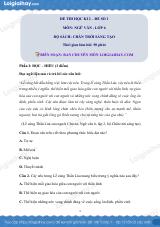 Đề thi học kì 2 Văn 6 Chân trời sáng tạo - Đề số 1